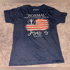 Christian Navy Graphic Tee